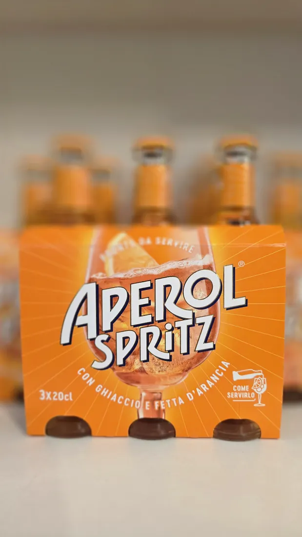 Aperol Spritz listo para servir (3x20cl) — aperitivo italiano en Pasta Life, Barcelona