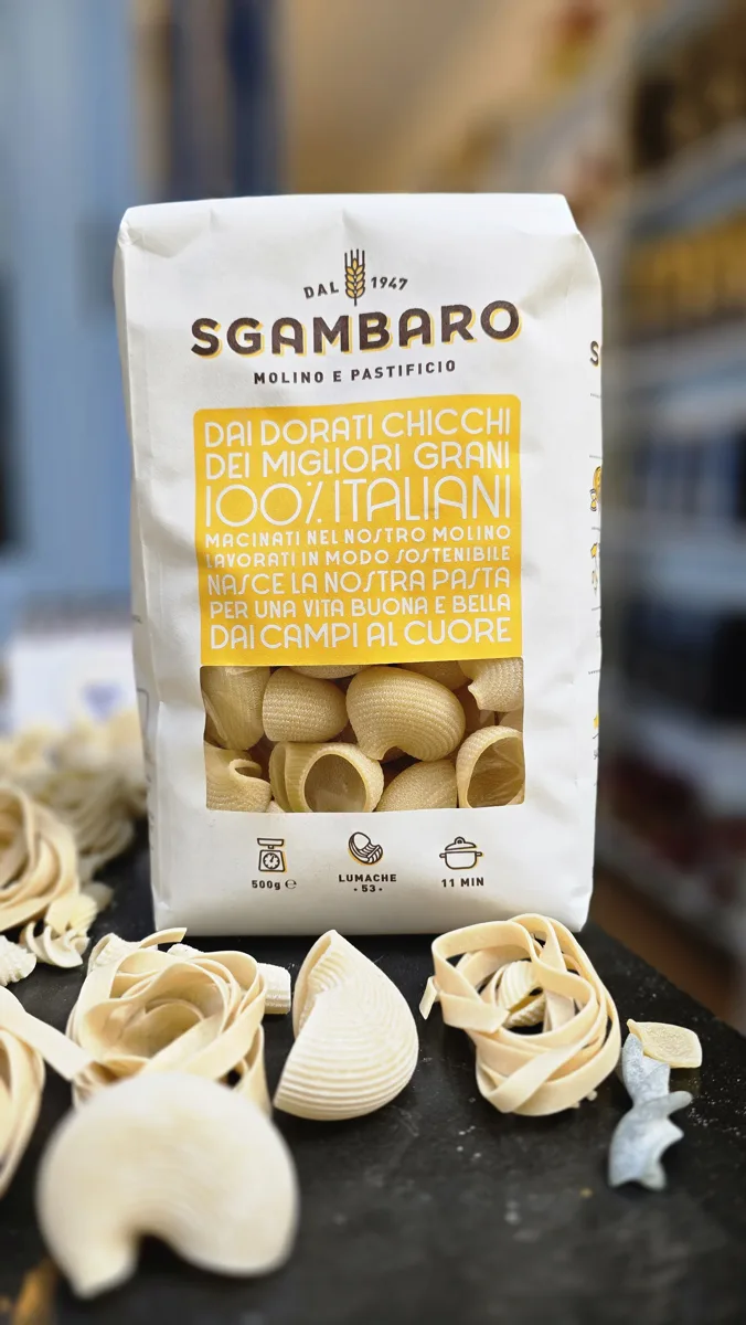Lumaconi / Galets Sgambaro, pasta seca gourmet de trigo 100% italiano — Pasta Life, Barcelona